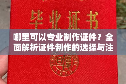 泰兴哪里可以专业制作证件？全面解析证件制作的选择与注意事项